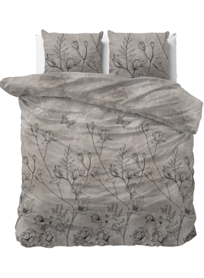 Sleeptime Dekbedovertrek Dora Taupe - Microvezel