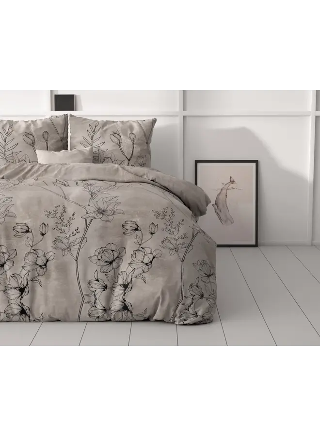 Sleeptime Dekbedovertrek Dora Taupe - Microvezel