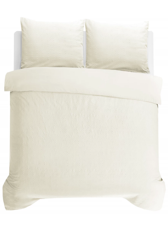 Dekbedovertrek Milano 3D Creme - Microvezel PL3