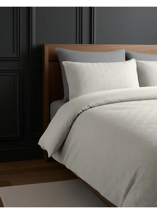 Sleeptime Dekbedovertrek Milano 3D Creme - Microvezel