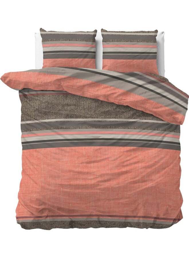 Dekbedovertrek Sonta Oranje - Blended Katoen