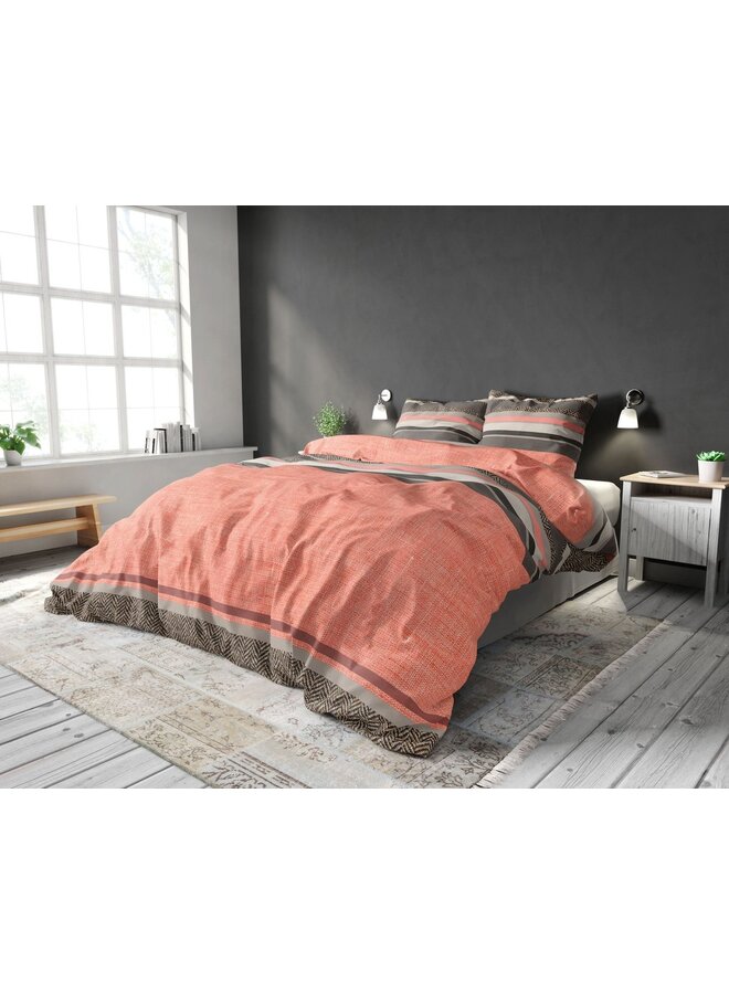 Sleeptime Dekbedovertrek Sonta Oranje - Blended Katoen