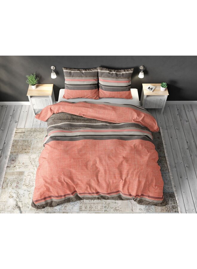 Sleeptime Dekbedovertrek Sonta Oranje - Blended Katoen