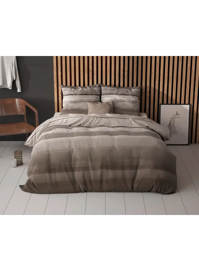 Sleeptime Dekbedovertrek Marcus Taupe - Blended Katoen