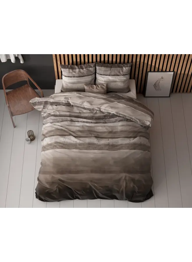 Sleeptime Dekbedovertrek Marcus Taupe - Blended Katoen