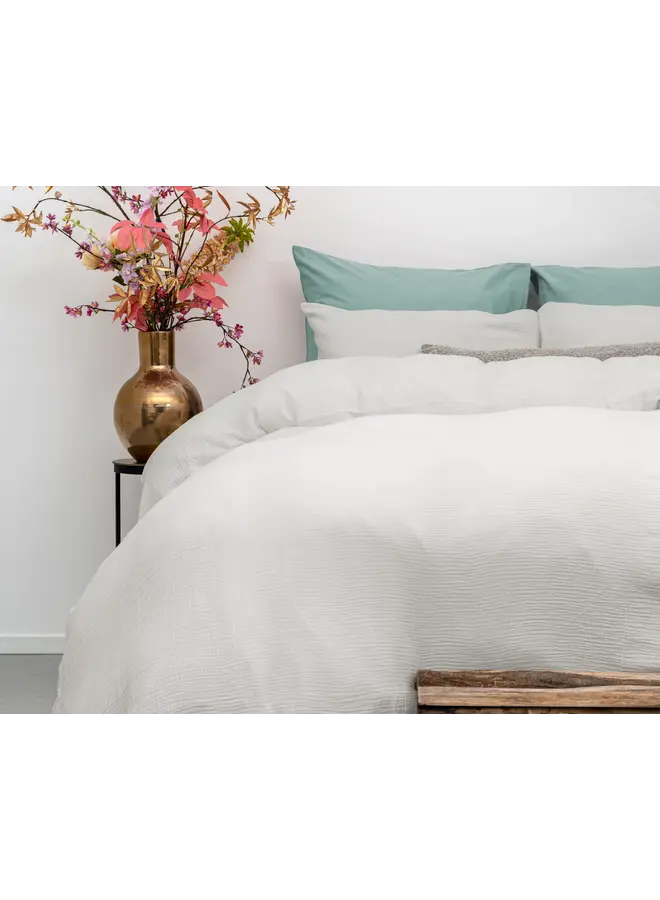 Dreamhouse Dekbedovertrek Mousseline Percaline Off Wit - Perkal Katoen