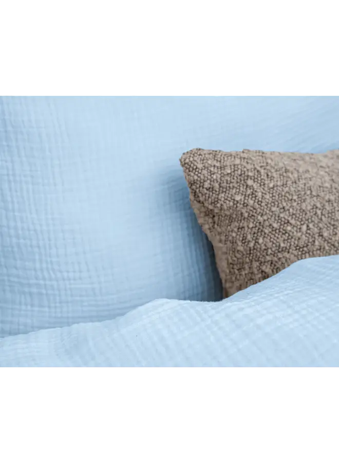 Dreamhouse Dekbedovertrek Mousseline Perkal Sky Blauw - Percaline Katoen