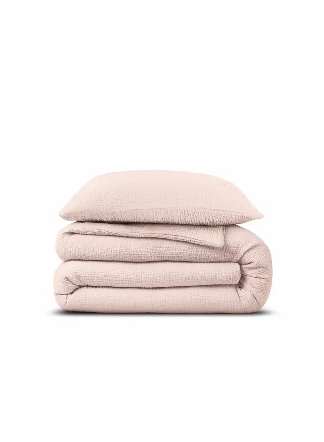 Dreamhouse Dekbedovertrek Mousseline Perkal Roze - Percaline Katoen