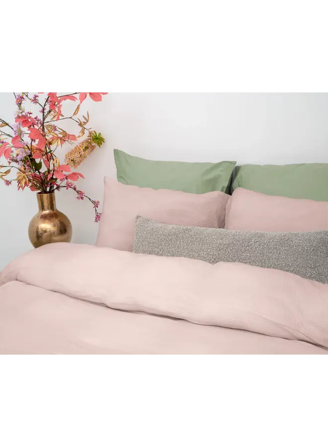 Dreamhouse Dekbedovertrek Mousseline Perkal Roze - Percaline Katoen