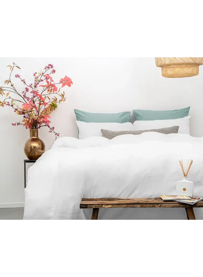 Dreamhouse Dekbedovertrek Mousseline Perkal Wit - Percaline Katoen