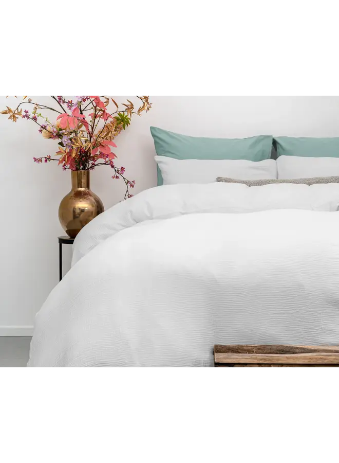 Dreamhouse Dekbedovertrek Mousseline Perkal Wit - Percaline Katoen