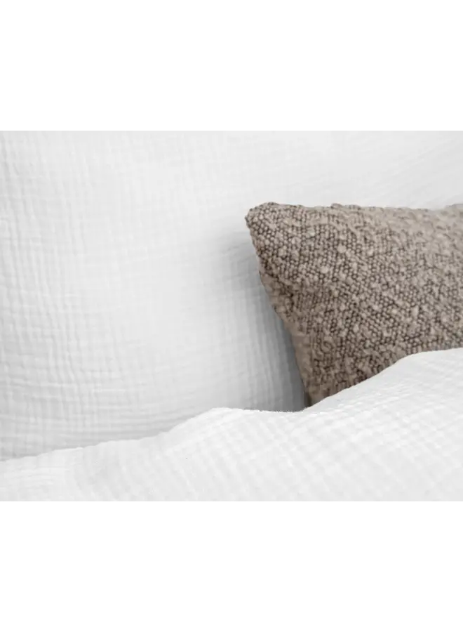 Dreamhouse Dekbedovertrek Mousseline Perkal Wit - Percaline Katoen