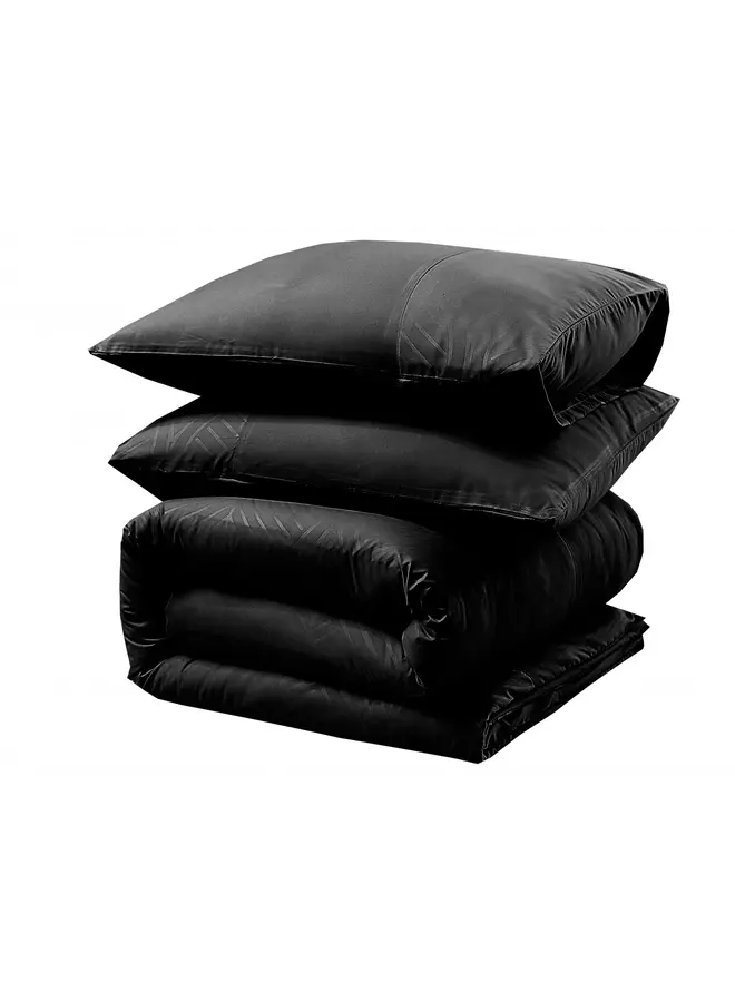 Sleeptime Dekbedovertrek Berlin Zwart - Microvezel