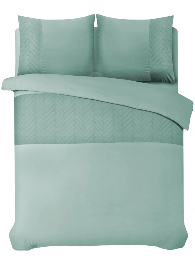 Dekbedovertrek Valencia Mint Groen - Microvezel PL1