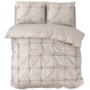 Sleeptime Dekbedovertrek Punch Pintuck Taupe - Microvezel