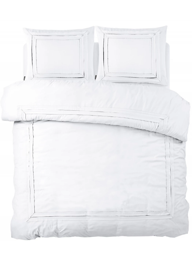 Sleeptime Dekbedovertrek Tailored Wit - Microvezel