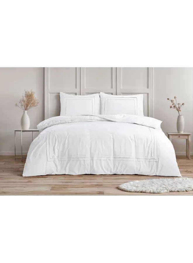 Sleeptime Dekbedovertrek Tailored Wit - Microvezel