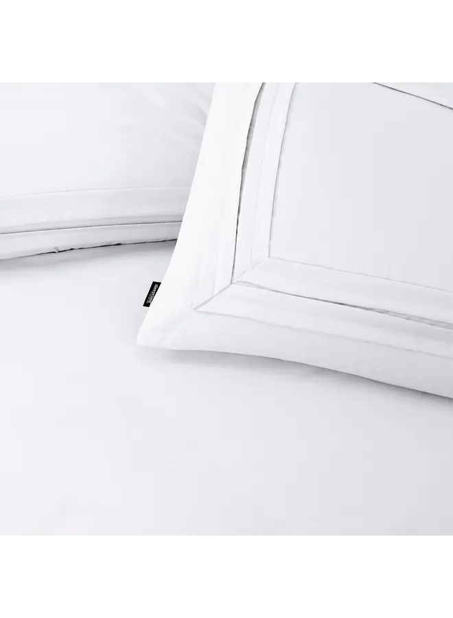 Sleeptime Dekbedovertrek Tailored Wit - Microvezel