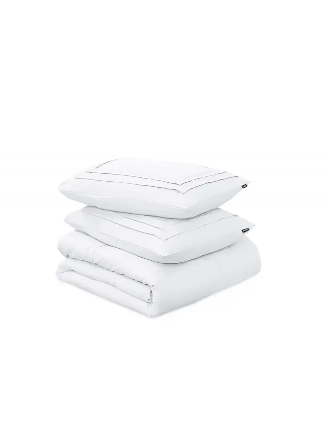 Sleeptime Dekbedovertrek Tailored Wit - Microvezel