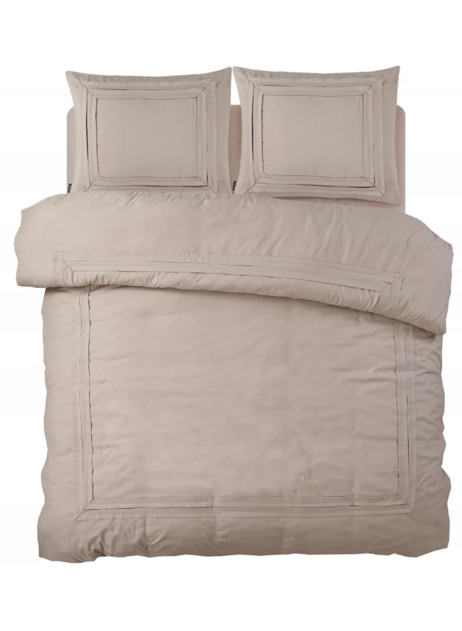 Sleeptime Dekbedovertrek Tailored Taupe - Microvezel