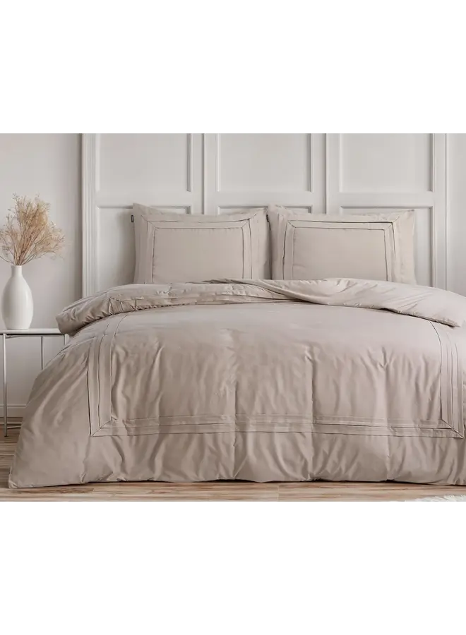 Sleeptime Dekbedovertrek Tailored Taupe - Microvezel