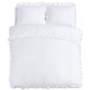 Sleeptime Dekbedovertrek Ruffles Wit - Microvezel