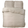 Sleeptime Dekbedovertrek Ruffles Taupe - Microvezel