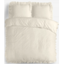 Sleeptime Dekbedovertrek Ruffles Creme - Microvezel