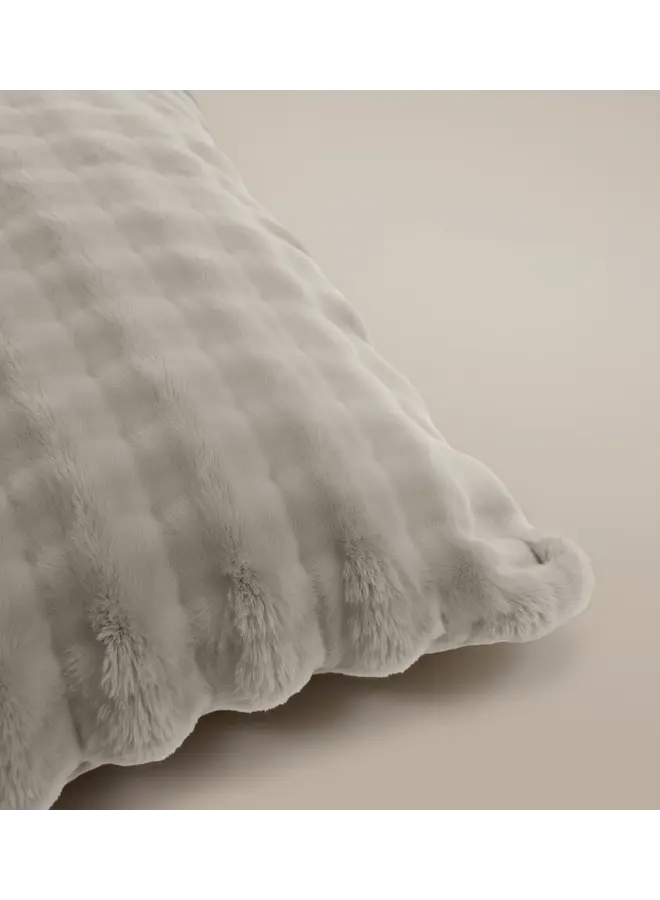 Sleeptime Dekbedovertrek Pompom Beige - Flanel Fleece