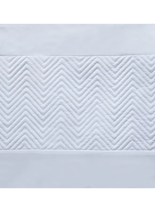 Sleeptime Dekbedovertrek Velvet Crossline Wit - Microvezel