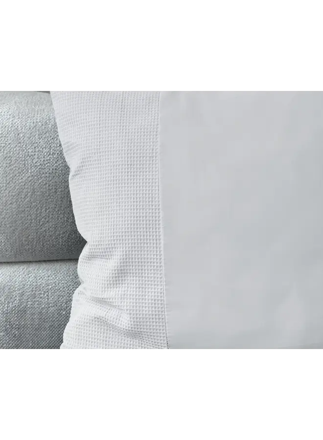 Primaviera Deluxe Dekbedovertrek Waffle Wit - Perkal Katoen