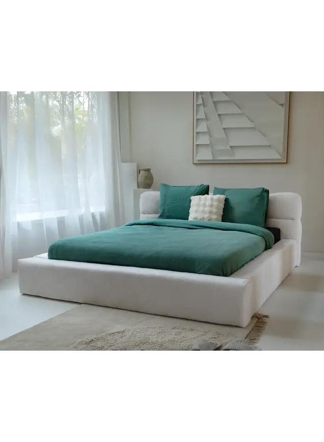 Primaviera Deluxe Dekbedovertrek Waffle Groen - Perkal Katoen