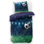 Little Monster Dekbedovertrek Kids Live Football Blauw - Microvezel