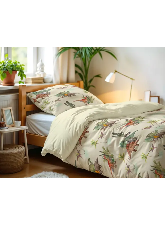 Little Monster Dekbedovertrek Kids Bamdino Groen - Microvezel