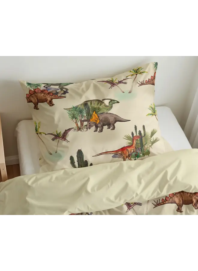 Little Monster Dekbedovertrek Kids Bamdino Groen - Microvezel