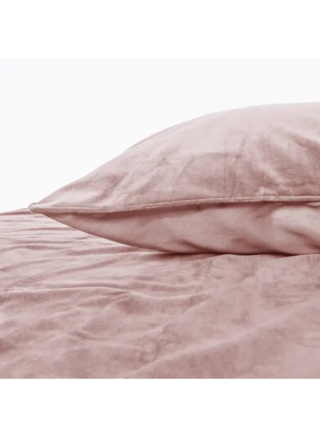 Sleeptime Dekbedovertrek Velvet Piping Soft Pink - Velvet