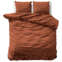 Primaviera Deluxe Dekbedovertrek Uni Bruin - Katoensatijn