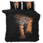 Sleeptime Dekbedovertrek Tiger Icon Zwart - Microvezel