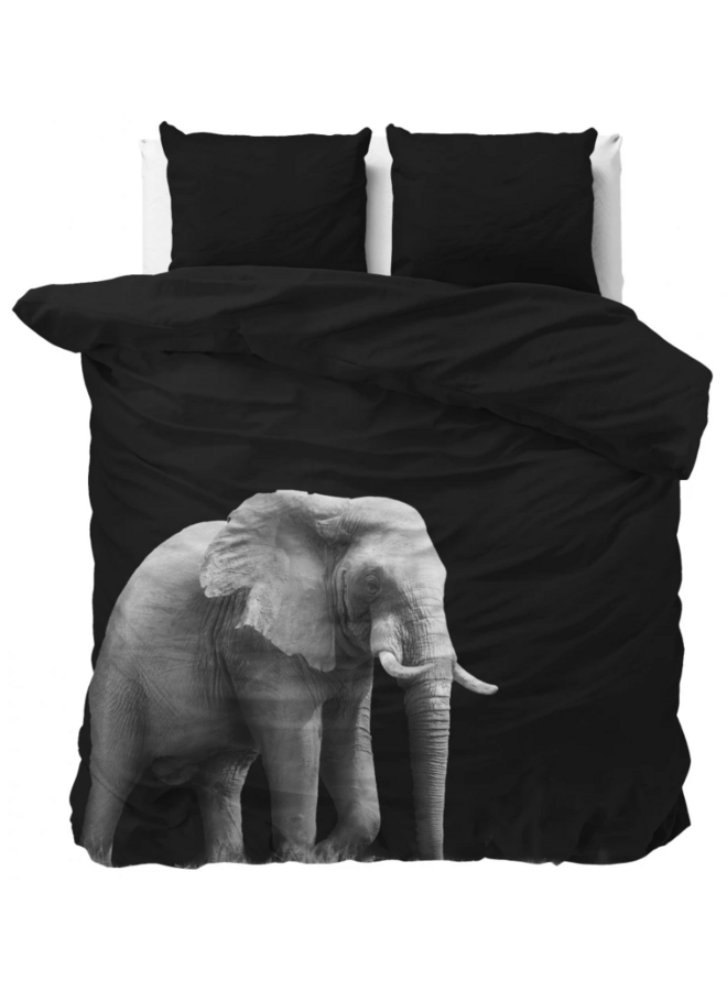 Dekbedovertrek Elephant Zwart - Microvezel PL2