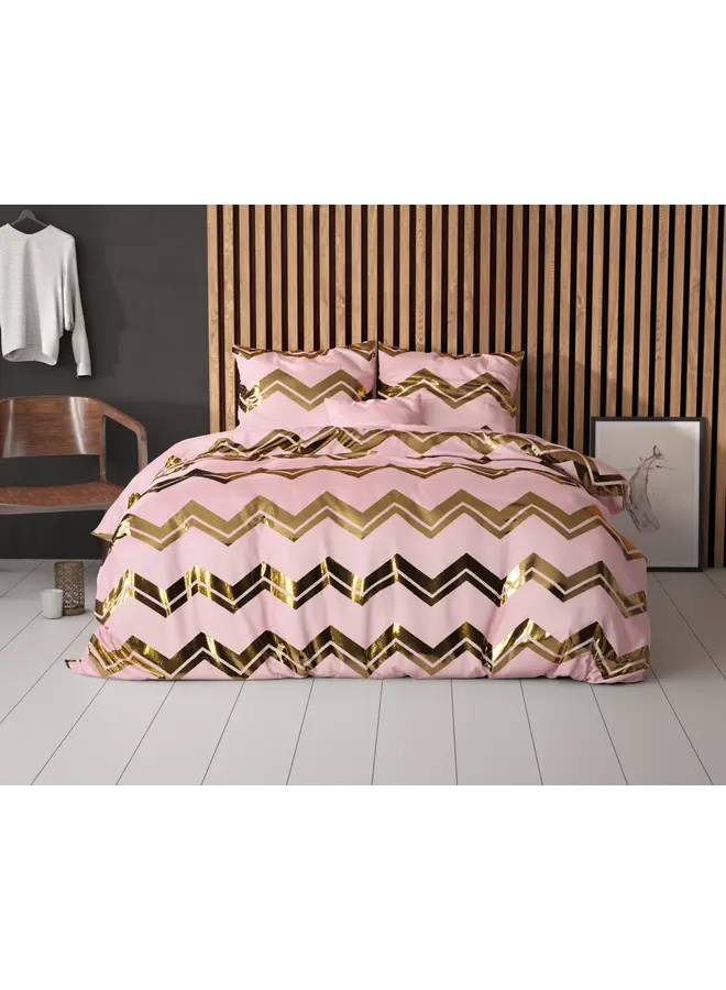 Sleeptime Dekbedovertrek Wave Roze - Microvezel