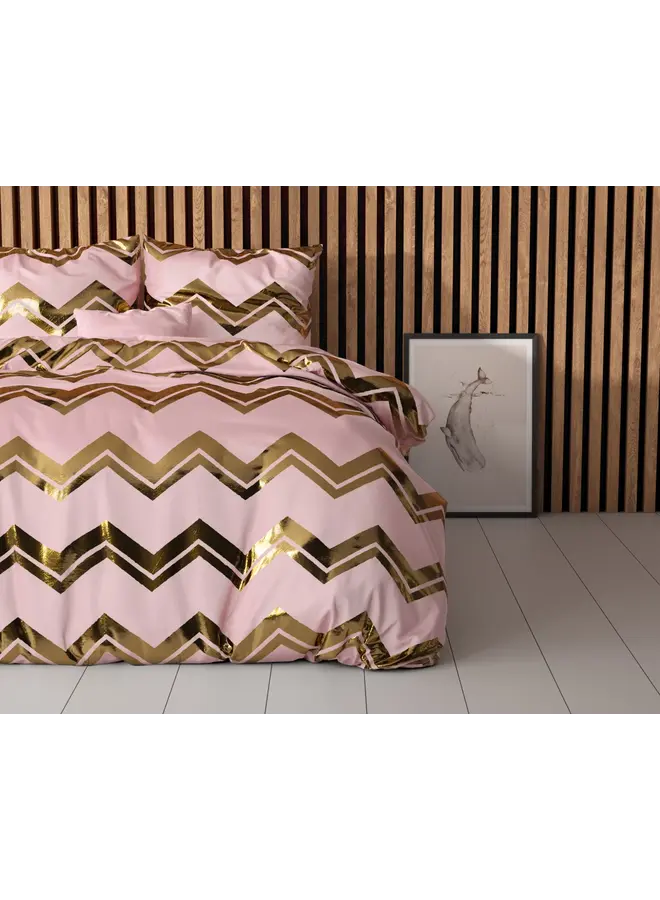 Sleeptime Dekbedovertrek Wave Roze - Microvezel