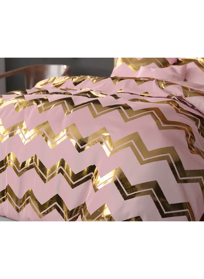 Sleeptime Dekbedovertrek Wave Roze - Microvezel