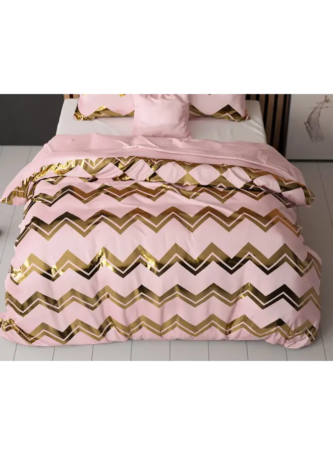 Sleeptime Dekbedovertrek Wave Roze - Microvezel