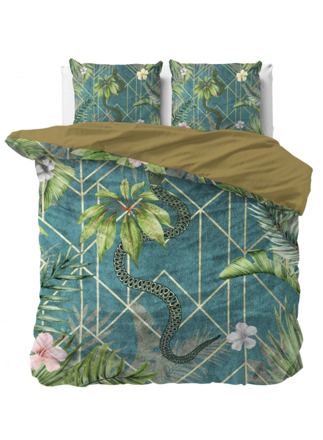 Dekbedovertrek Palm Wood Groen - Blended Katoen PL3
