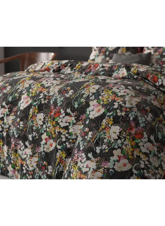 Sleeptime Dekbedovertrek Jolisa 2 Zwart - Blended Katoen