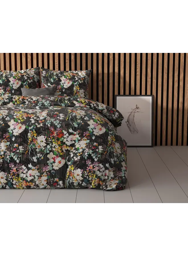 Sleeptime Dekbedovertrek Jolisa 2 Zwart - Blended Katoen