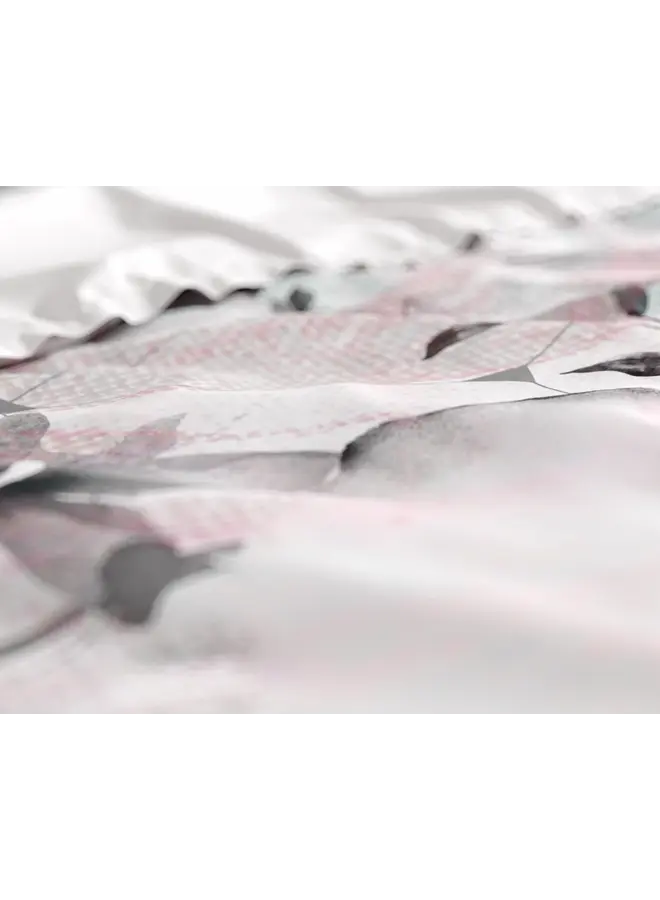 Dreamhouse Dekbedovertrek Bill Wit - Katoensatijn