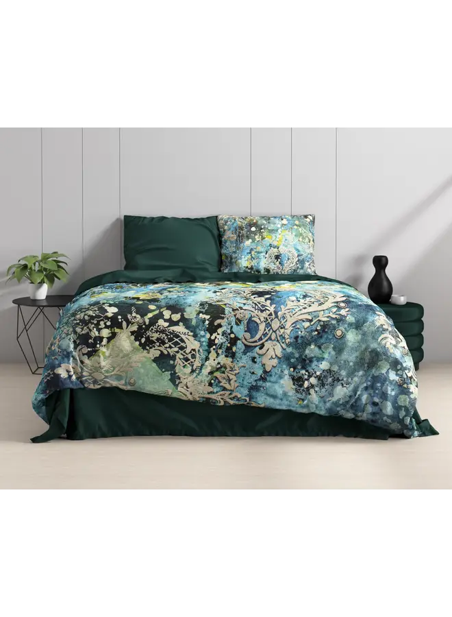 Dreamhouse Dekbedovertrek Ocean Drops Blue - Katoensatijn