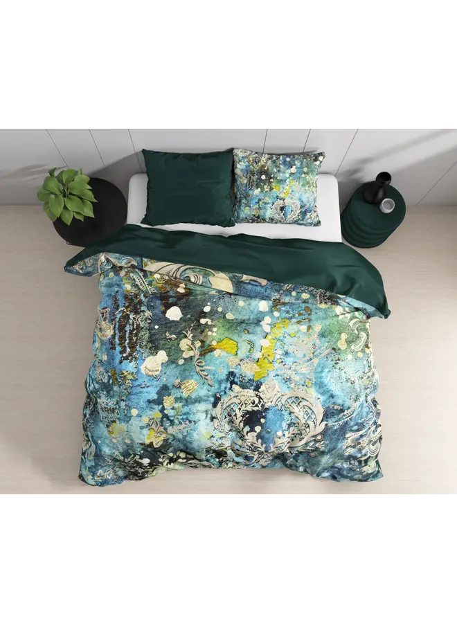 Dreamhouse Dekbedovertrek Ocean Drops Blue - Katoensatijn