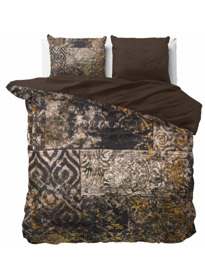 Dekbedovertrek Granite Black - Katoensatijn